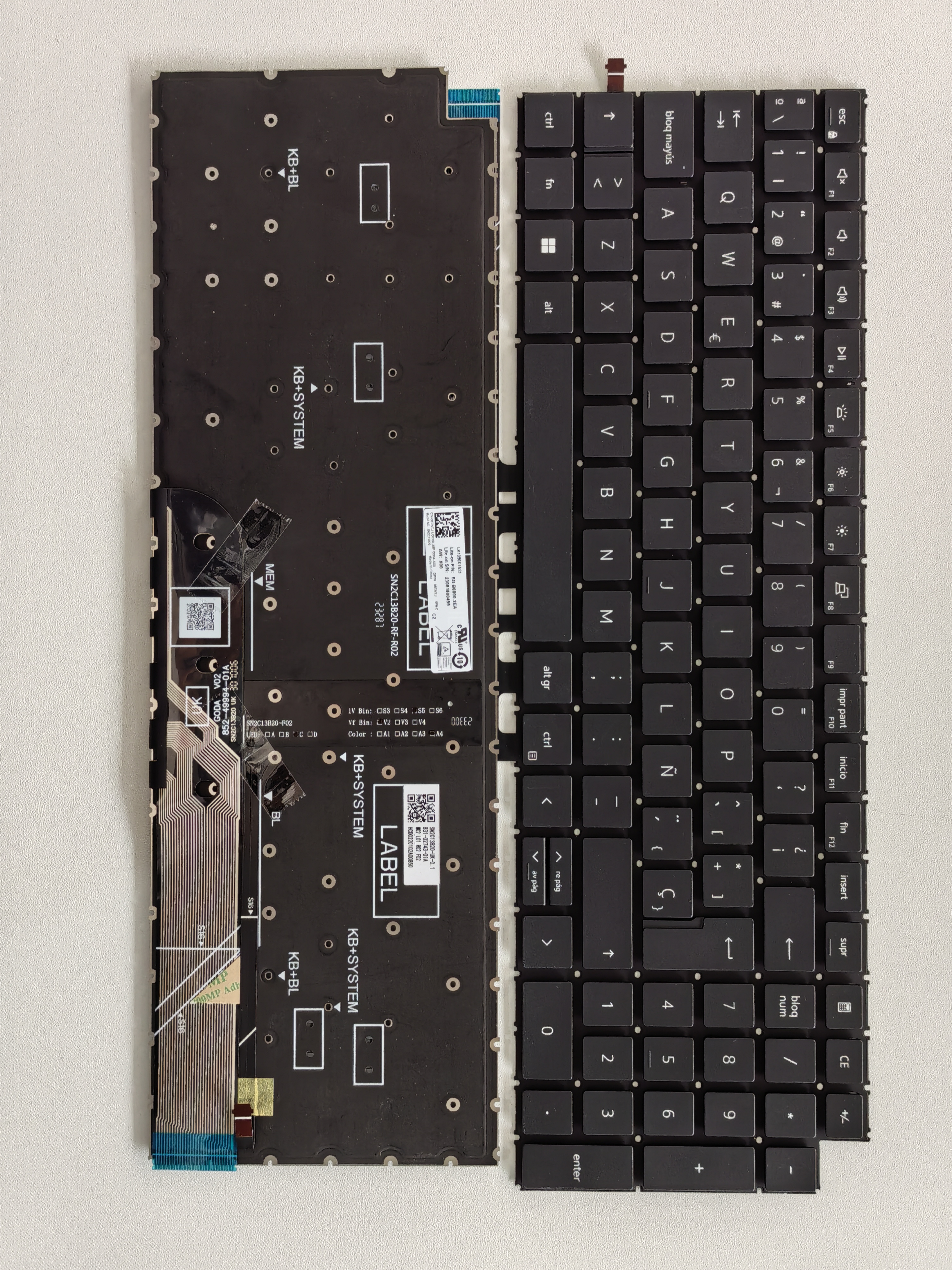 Picture of New Replacement Laptop Keyboard For DELL 5640/inspiron 16 5640 BLACK Backlit SP Layout